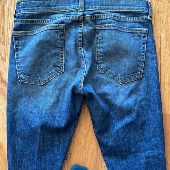 Rag & Bone sz 26 Dre Jean in Amelie wash rise 8” inseam 27” great pre owned cond - Picture 4 of 5